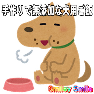 手作りで無添加な犬用ご飯もあります！